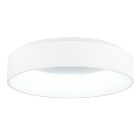 Cwi Lighting Arenal LED Drum Shade Flush Mount With White Finish 7103C18-1-104
